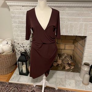 Purple Dress Wrap Arround